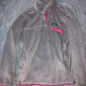 PINK & GREY PATAGONIA FLEECE